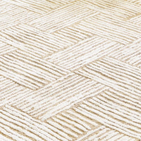 Aden 5 x 7 Medium Area Rug, Handwoven Basket Weave, Beige Polyester -BM327743