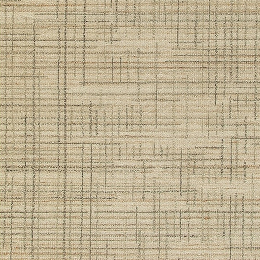 Stena 5 x 7 Inch Medium Area Rug, Abstract Pattern, Ivory Gray Tan -BM327751
