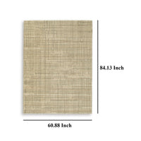 Stena 5 x 7 Inch Medium Area Rug, Abstract Pattern, Ivory Gray Tan -BM327751