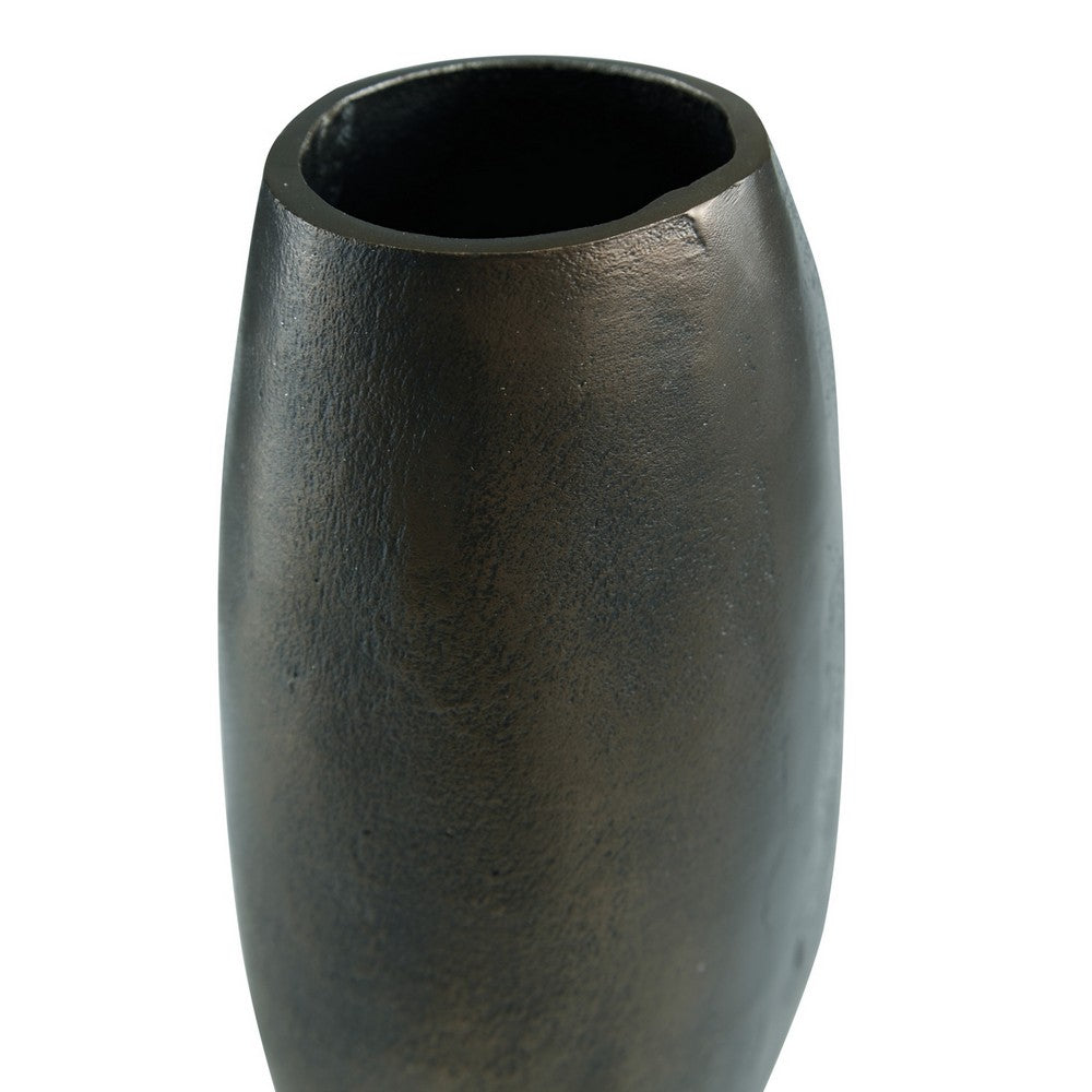 Vase, Abstract Decorative Figurine of a Head, 13 Inch Bronze Aluminum -BM327763