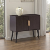 Kior Accent Cabinet, 2 Doors w Adjustable Shelf, Dark Brown 32 Inch -BM327788