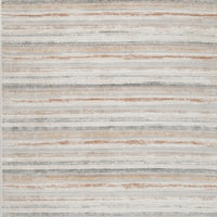 Neyo 5 x 7 Medium Area Rug, Machine Woven White Brown Striped Pattern -BM327817