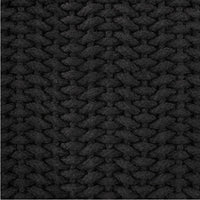 Rene Square Accent Throw Pillow, 20 Inch, Black Handwoven Design -BM327860