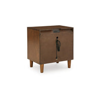 Jeyn Nightstand, 2 Drawers, Traditional Dark Brown Solid Hardwood -BM327968