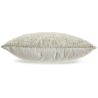 Square Accent Throw Pillow, 20 Inch, Woven Gray Polyester, Polyfill -BM328061