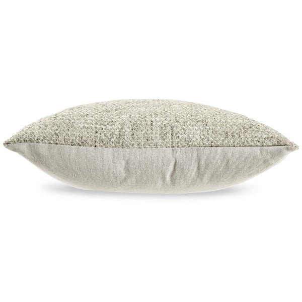 Square Accent Throw Pillow, 20 Inch, Woven Gray Polyester, Polyfill -BM328061