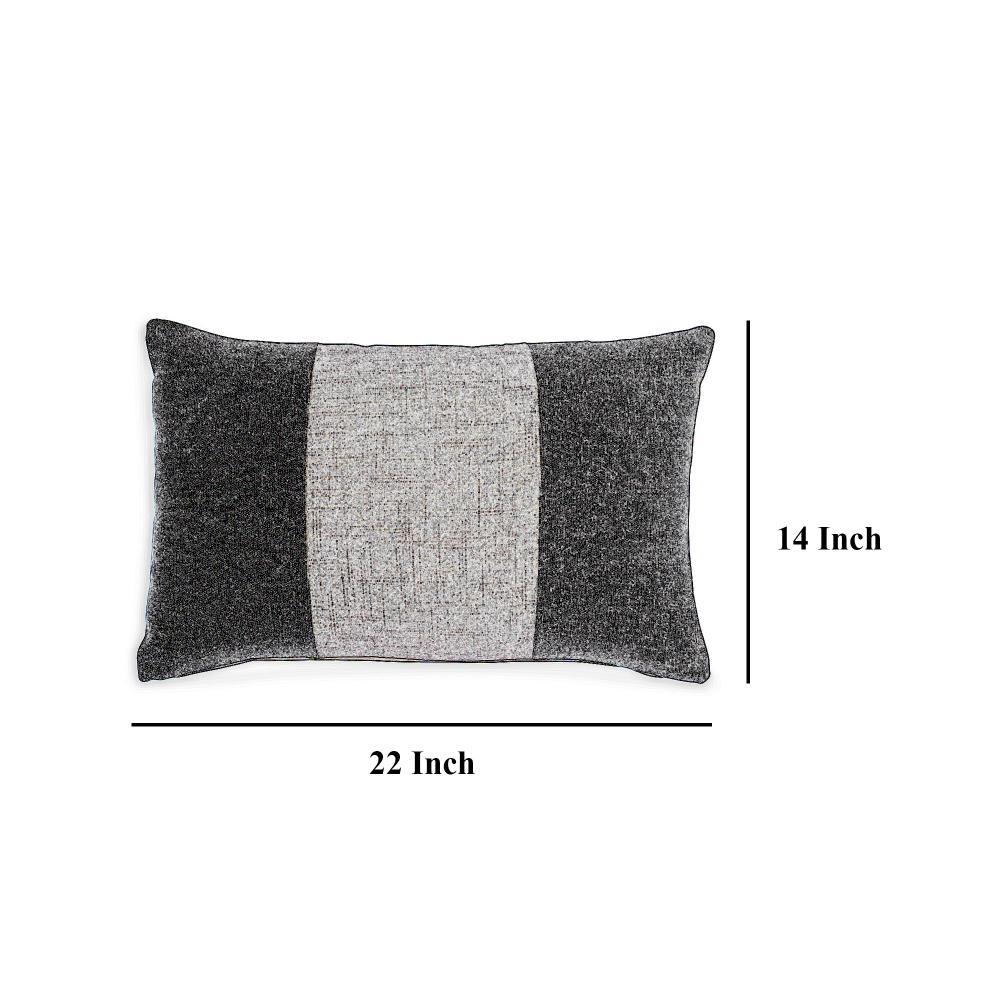Ako 14 x 20 Lumbar Accent Throw Pillow, Spice Orange Cotton Stripe -BM328064