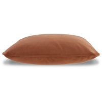 Wali Square Accent Throw Pillow, 20 Inch Feather Fill Orange Polyester -BM328067