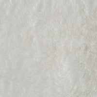 Dift Square Accent Throw Pillow, 20 Inch, White Faux Rabbit Fur Face -BM328070