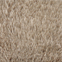 Dift Square Accent Throw Pillow, 20 Inch, Taupe Beige Faux Rabbit Fur -BM328071