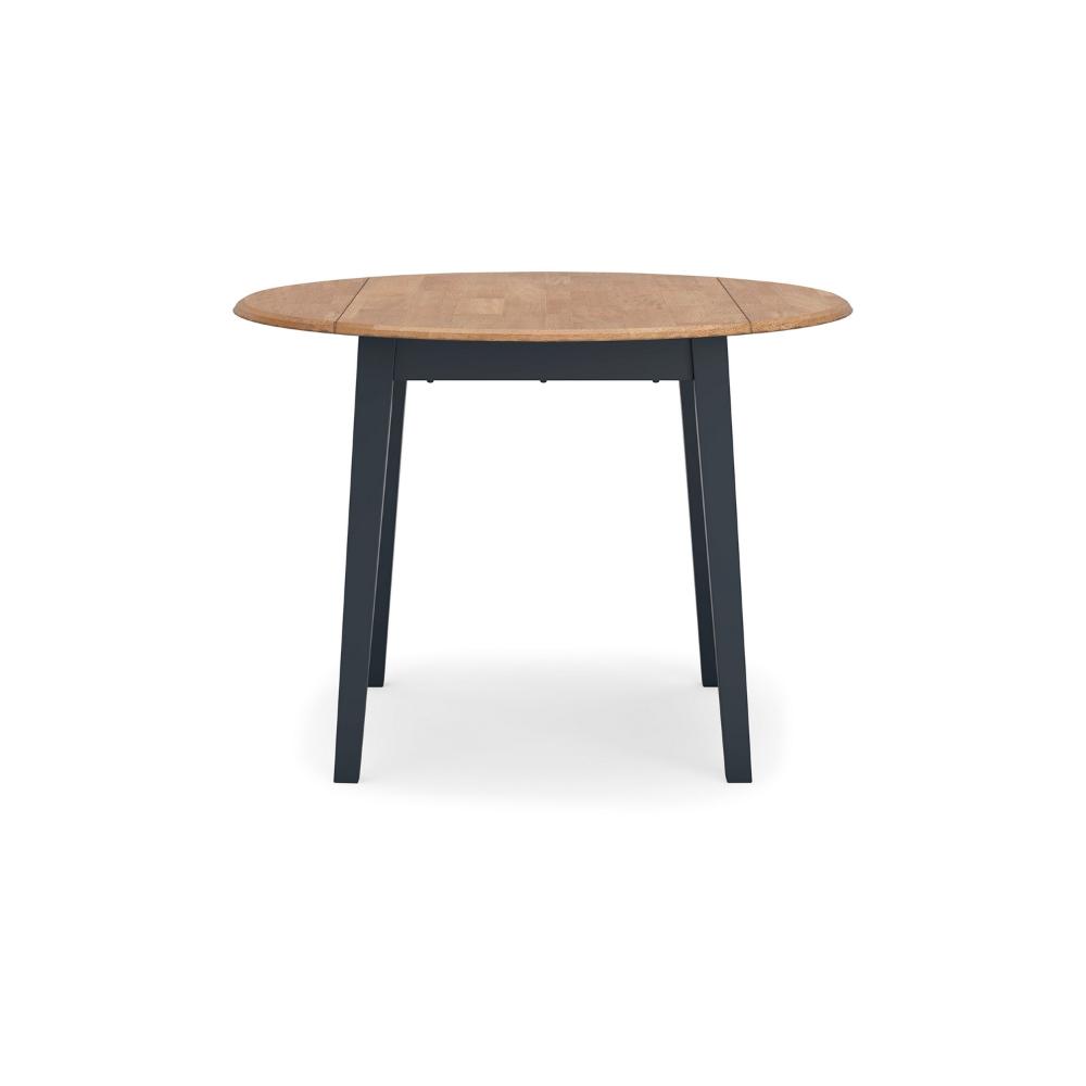 Gasy Dining Table, Extendable 26-42 Inch, Dark Blue, Wood, 2 Leaves -BM328076