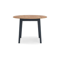 Gasy Dining Table, Extendable 26-42 Inch, Dark Blue, Wood, 2 Leaves -BM328076