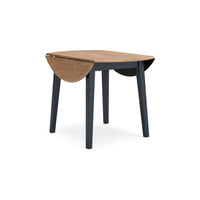 Gasy Dining Table, Extendable 26-42 Inch, Dark Blue, Wood, 2 Leaves -BM328076