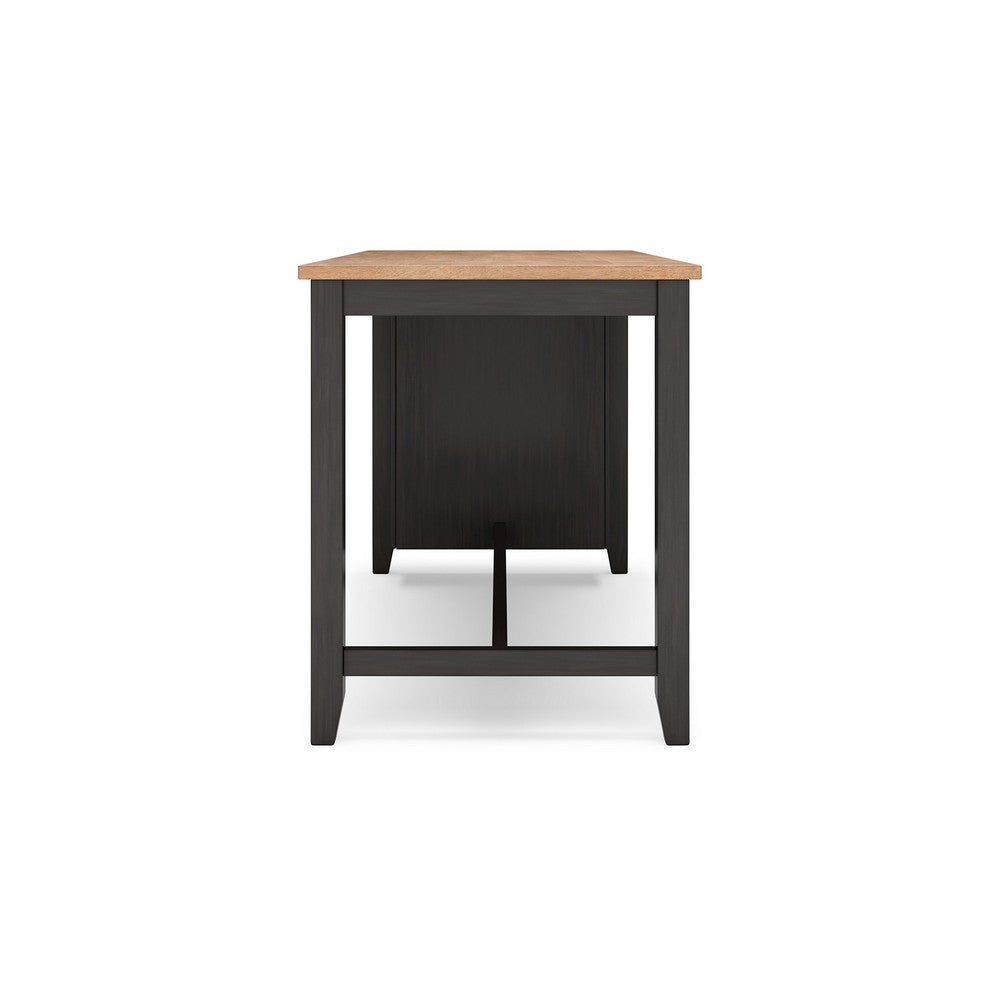 Gasy Counter Height Dining Table, 60 Inch, Brown, Mango Wood Veneer -BM328080
