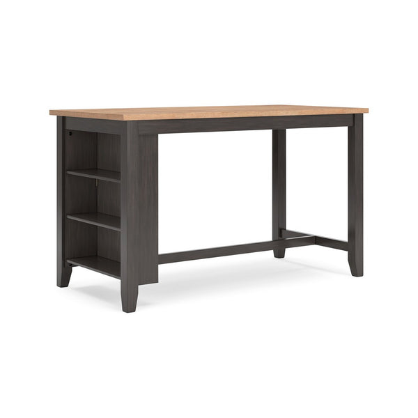 Gasy Counter Height Dining Table, 60 Inch, Brown, Mango Wood Veneer -BM328080