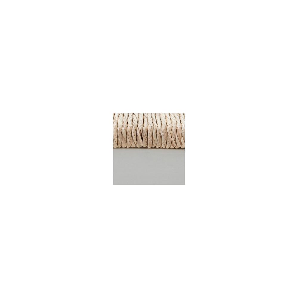 Anya Counter Height Stool Set of 2, Brown Woven, 23 Inch Rustic White -BM328100