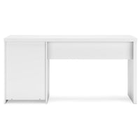Onira Home Office Desk, 60 Inch Rectangular Top w Drawer, White Wood -BM328131