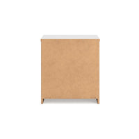 Onira Nightstand, 2 Spacious Drawers, Modern White Wood, 18 Inch -BM328145