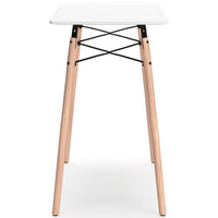 Laara Home Office Desk, White, Brown Wood, Metal Leg Braces, 36 Inch -BM328148