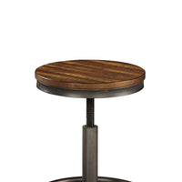 Jin Swivel Counter Height Stool Set of 2, Dining Adjustable, Brown -BM328254