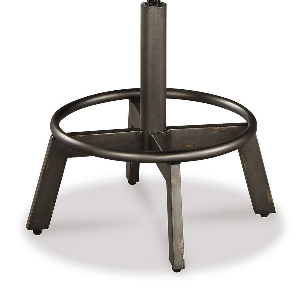 Jin Swivel Counter Height Stool Set of 2, Dining Adjustable, Brown -BM328254