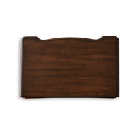 Laon Nightstand, 3 Drawer, Bronze, 29 Inch Cherry Brown Solid Hardwood -BM328275