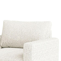 Remy Accent Chair, Bench Seat w Track Arms, Plush Off White Boucle -BM328359