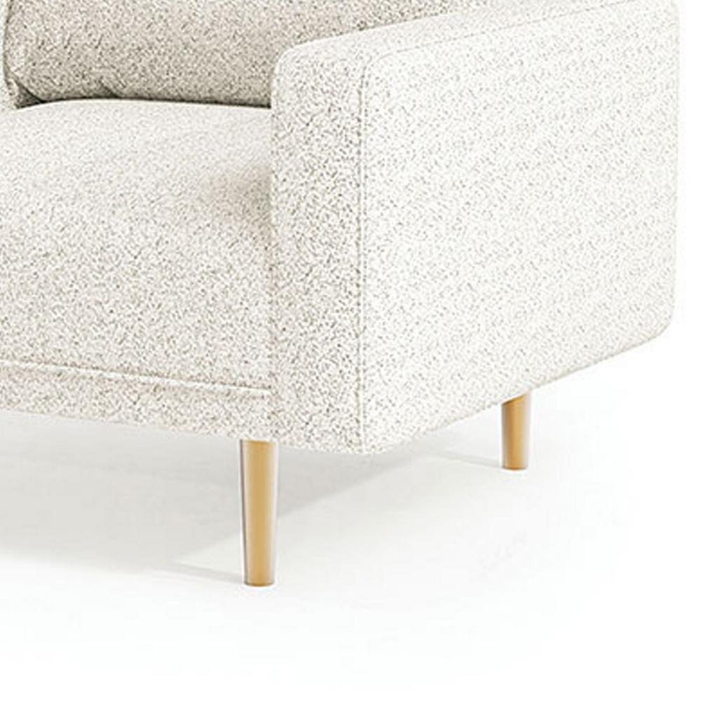 Remy Accent Chair, Bench Seat w Track Arms, Plush Off White Boucle -BM328359