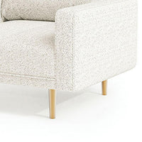 Remy Accent Chair, Bench Seat w Track Arms, Plush Off White Boucle -BM328359