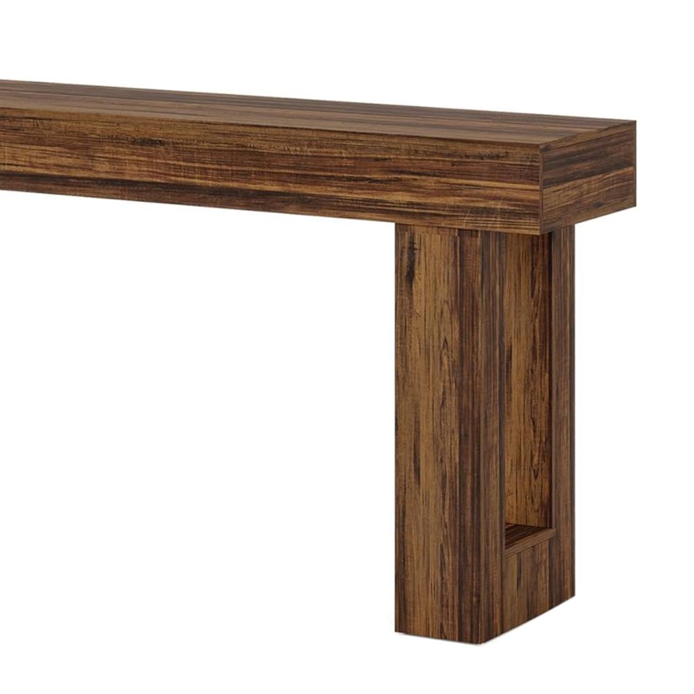 Kai Console Side Table, 63 Inch, Light Brown Rectangular Wood Top -BM328516