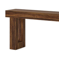 Kai Console Side Table, 63 Inch, Light Brown Rectangular Wood Top -BM328516