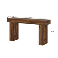 Kai Console Side Table, 63 Inch, Light Brown Rectangular Wood Top -BM328516