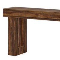 Kai Console Side Table, 63 Inch, Rustic Brown Rectangular Wood Top -BM328517