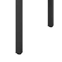 Jack Conference Table, 79 Inch Rectangular Brown MDF Top, Black Metal -BM328533