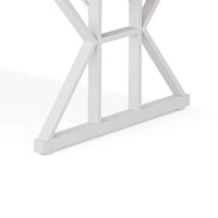Siy Executive Desk, 71 Inch Brown MDF Rectangular Top, White Base -BM328535