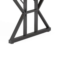 Siy Executive Desk, 71 Inch Brown Rectangular Top, Black Metal Base -BM328537