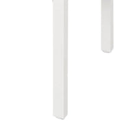 Computer Desk, 79 Inch White MDF Rectangular Top, White Metal Legs  -BM328545