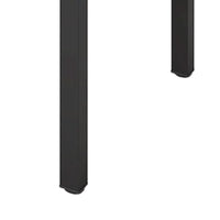 Lar Conference Table, 79 Inch Brown Rectangular Top, Black Metal Legs -BM328548