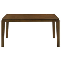 Montena Dining Table, Dark Brown Hardwood, Rectangular 59 Inch Top -BM328736