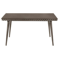 Nolan Dining Table, Dark Brown Hardwood, Rectangular 59 Inch Top -BM328738