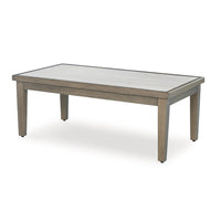 Inaya Outdoor Coffee Table, Brown, Beige Sintered Stone Top, 49 Inch -BM328996