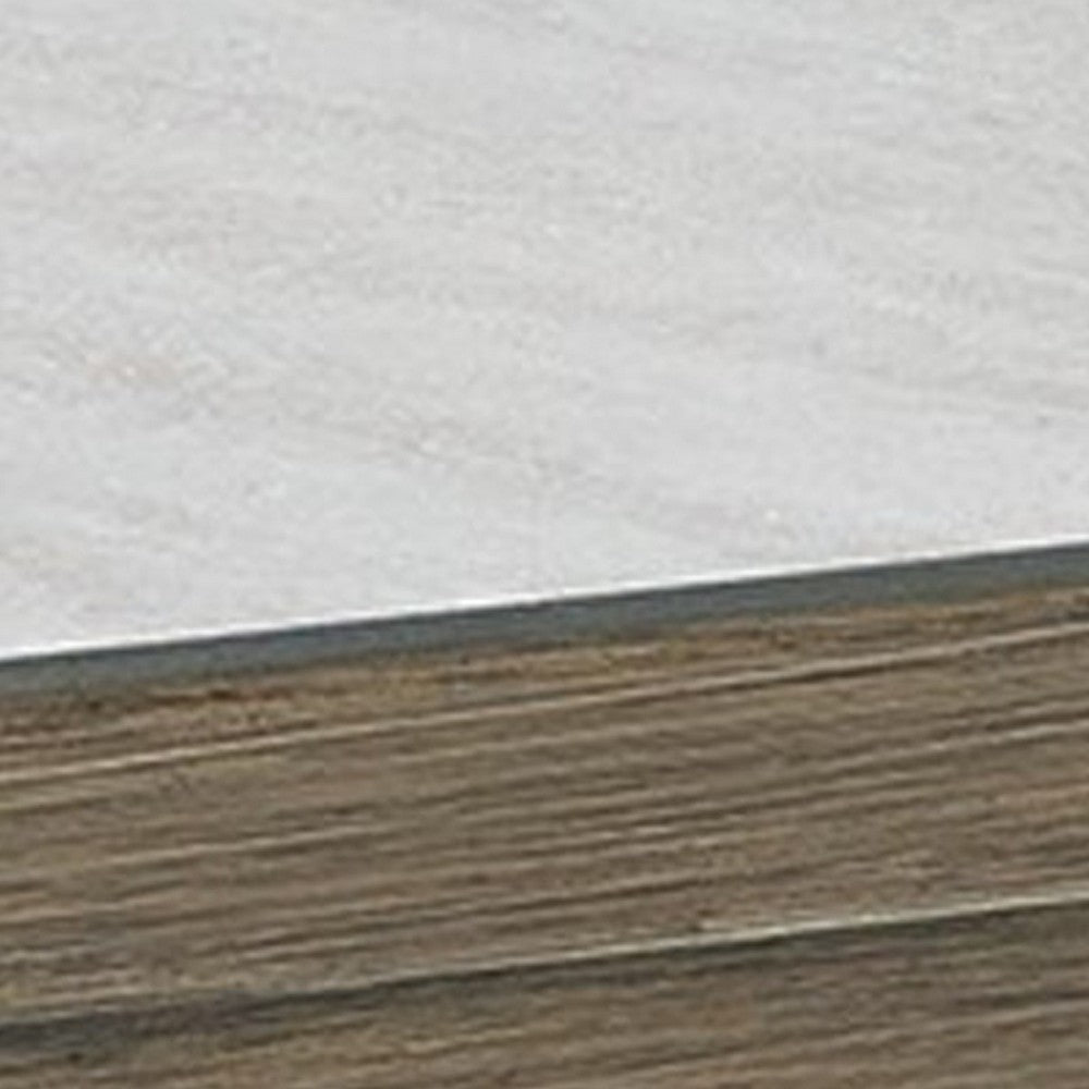 Inaya Outdoor Square End Table, Beige Sintered Stone, 24 Inch Brown -BM328997