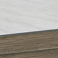 Inaya Outdoor Square End Table, Beige Sintered Stone, 24 Inch Brown -BM328997