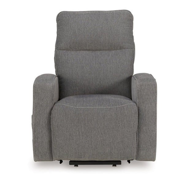 Lawson Power Lift Recliner Chair, Gray Polyester, Soft Foam Cushioned -BM329052