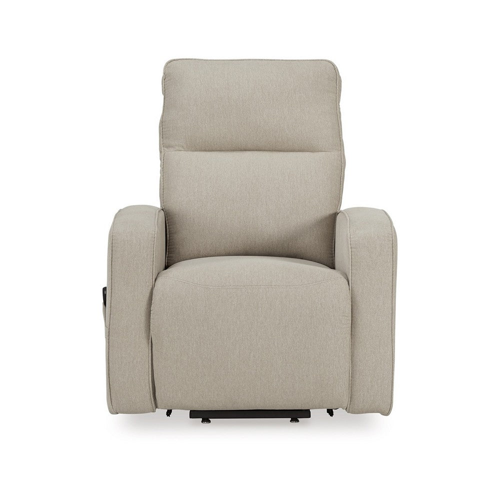 Lawson Power Lift Recliner Chair, Smoke Polyester, Foam Cushioned -BM329053