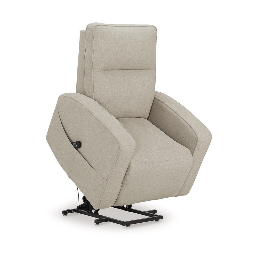 Lawson Power Lift Recliner Chair, Smoke Polyester, Foam Cushioned -BM329053