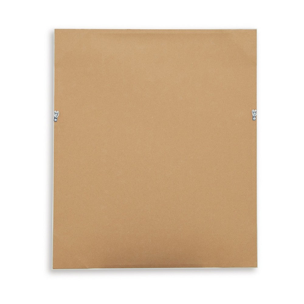 Corwin Wall Art Set of 4, Simple Flowers, Light Brown Wood Frame 23x27 -BM329058