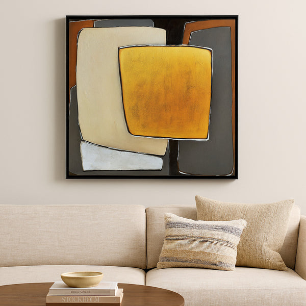 Bolton Wall Art, Multicolor Geometric Modernist Design, Canvas 48x48 -BM329060