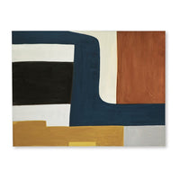 Sawyer Wall Art, Multicolor Abstract Modernist Design, Canvas 36x48 -BM329061
