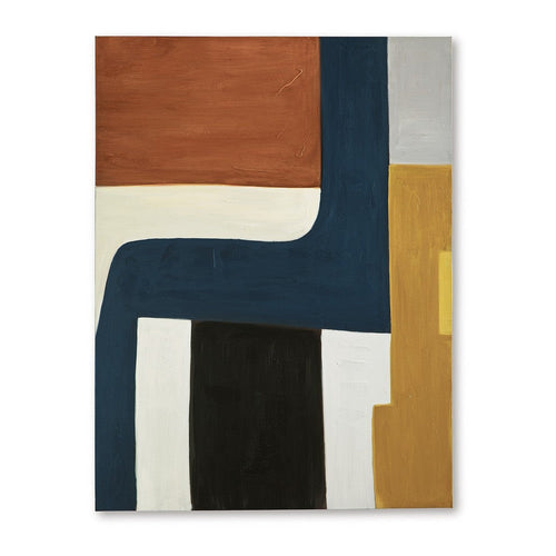 Sawyer Wall Art, Multicolor Abstract Modernist Design, Canvas 36x48 -BM329061